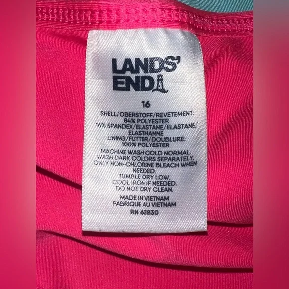 Girl’s Sz 16 Lands End Swim Bundle - Picture 2 of 2